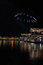 Free Patriotic Fireworks Over The Water In Miami Stock Images - 2722984