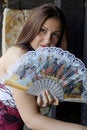 Free Woman And Fan Stock Photo - 2745300