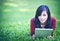 Free Pretty Woman Using Tablet Royalty Free Stock Photography - 27473937
