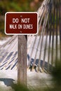 Free Sand Dune Warning Stock Photography - 2751922