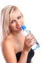 Free Blond With Bottle Stock Image - 2753151