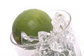 Free Lime And Ice In A Glass Stock Image - 2755531