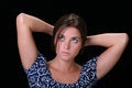 Free Woman Holding Head Royalty Free Stock Photography - 2757517