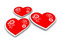 Free Three Hearts Royalty Free Stock Images - 2762079
