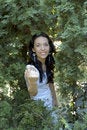 Free Girl Relaxing In The Forest Stock Image - 2772381