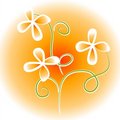 Free Unique Flowers Clip Art Orange Royalty Free Stock Images - 2776089