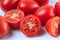 Free Group Of Sliced And Whole Tomatoes Royalty Free Stock Photography - 27736247