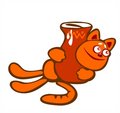Free Cat And Milkpot Royalty Free Stock Photo - 2818055