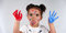 Free Girl And Paint Royalty Free Stock Photos - 2812938