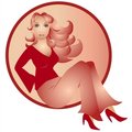 Free Fashion Woman Pink Theme Royalty Free Stock Photography - 2832507