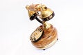 Free Old Gold Telephone Stock Image - 2838821