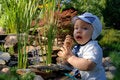 Free Baby Infant In The Garden Royalty Free Stock Images - 2840909