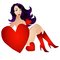 Free Sexy Woman And Hearts Clip Art Royalty Free Stock Photography - 2848707