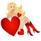 Free Sexy Blonde Hearts Clip Art Royalty Free Stock Photos - 2848708