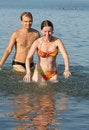 Free Couple Having Fun In Water Stock Photo - 2851960