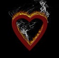 Free Burning Heart Royalty Free Stock Image - 2867796