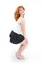 Free Young Girl Posing On White Bg Royalty Free Stock Image - 2887536
