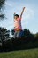 Free Boy Cheerfull Jumping Royalty Free Stock Photography - 2894897