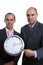 Free Business Men With Clock Royalty Free Stock Photography - 2914507