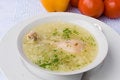Free Chicken Soup With Chicken Leg Royalty Free Stock Images - 2920989