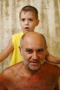 Free Senior Man With A Grandson Royalty Free Stock Photography - 2923467