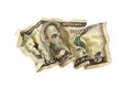 Free Crumpled Five Dollars Bill Royalty Free Stock Images - 2924389