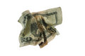 Free Crumpled Twenty Dollars Bill Royalty Free Stock Photo - 2924395