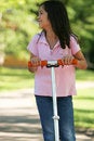 Free Outdoor Fun On A Scooter Stock Photos - 2929353
