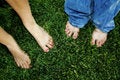 Free Painted Toes On Grass Stock Images - 2932144