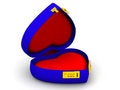 Free Box As Heart With Code Locks Royalty Free Stock Photo - 2935605