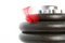 Free Dumbbell And Feather On White Stock Photography - 2931352