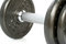 Free Closeup Dumbbell On White Stock Image - 2931541