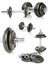 Free Iron Dumbbells Set On White Stock Photos - 2931583