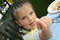 Free Girl Eating French Potato Royalty Free Stock Photos - 2936178