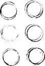 Free 6 Grunge Cup Rings Royalty Free Stock Photos - 2947888