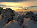 Free Flight Over The Clouds Royalty Free Stock Image - 2955086