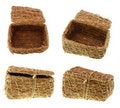 Free Hand-made Straw  Basket Stock Images - 2964824