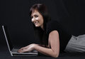 Free Pretty Women Using Laptop Royalty Free Stock Image - 2965506