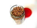 Free Brown Chick Peas In Red Cap Stock Images - 2969624