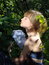 Free The Young Girl And Fine Flower Stock Photos - 2966513