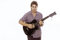 Free Young Male Playing Guitar Stock Photos - 2976043