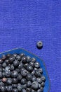 Free Blueberries In A Blue Bowl Stock Image - 2987201