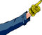 Free Gloved Hand And Pointing Finge Stock Photography - 2994072