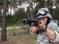 Free Soldier With Rifle Royalty Free Stock Photography - 3001957