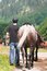 Free Man With Horse Stock Image - 3004381