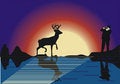 Free Deer And Photographer Stock Photo - 3013910