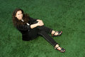 Free Sitting On The Grass Stock Photography - 3023022