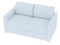 Free 3D Rendering Of A White Sofa Stock Photography - 3025422