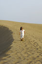 Free Happy Child In Desert Royalty Free Stock Photos - 3026278