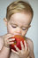 Free Toddler Eating Apple Stock Photos - 3021433